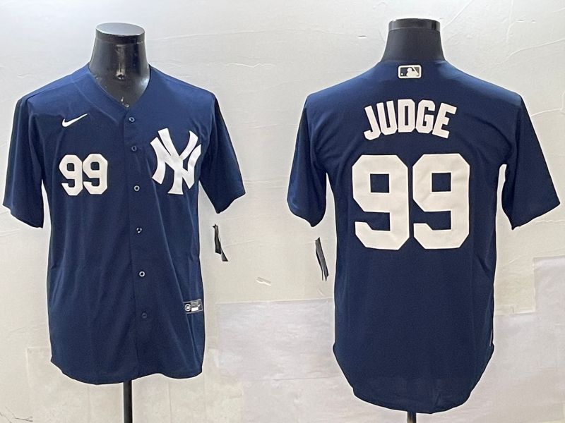 Men New York Yankees #99 Judge Drak Blue Game 2025 Nike MLB Jersey style 7->new york yankees->MLB Jersey